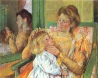 Cassatt, Mary - Mother Combing Her Child's Hair